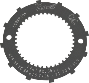 Scorpion Clutch Lock Plate Black, Anodized