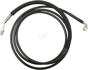 Stainless Steel Hydraulic Clutch Line Vinyl-coat Black +152 mm (6''), 1, nordicamoto.ro