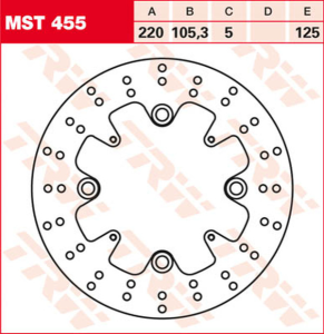 Round Fixed Brake Rotor 220-250mm, 2, nordicamoto.ro