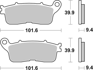 Ls Street Excel Sintered Rear Brake Pads