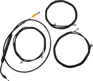Standard Midnight Braided Handlebar Cable/brake Line Kit Black, 2, nordicamoto.ro