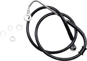 Extended Length Stainless Steel Brake Line Black, Vinyl Coated