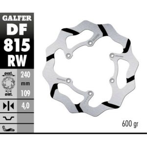 Disc frana spate Beta 250-498 RR Galfer Grooved