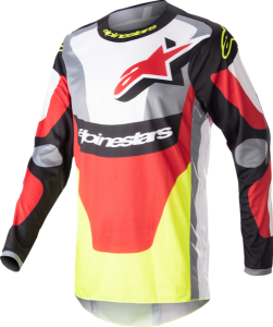 Tricou Alpinestars Fluid Agent Red/Yellow