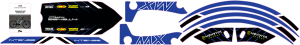 Graphics Kit For Tazer Mx Blue 
