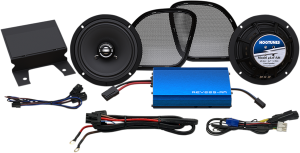 225-watt Amp/ 6-1/2(r) Front Speaker Kit Black, Blue, 1, nordicamoto.ro