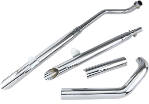 Drag Pipe Slip-on Mufflers Chrome, 1, nordicamoto.ro