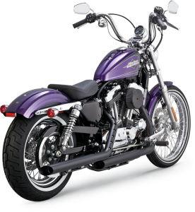 2-1/2(r) Slash-cut Slip-on Mufflers Black