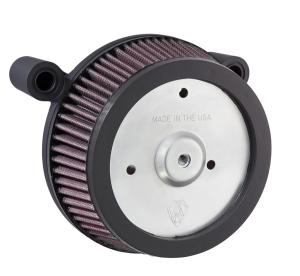 Big Sucker Air Filter Kit Accepts 8(r) Round Aftermarket Covers Only Black
