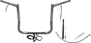 Plug & Play Ez Install 1-1/4(r) Pointed Top Handlebar Kit Silver, 3, nordicamoto.ro