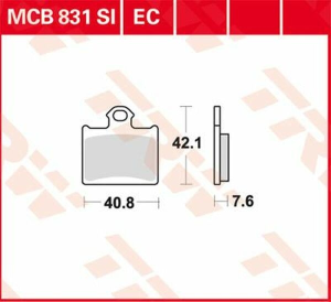 Plăcuțe de frână ceramice din seria Ec, 1, nordicamoto.ro