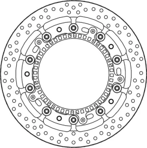Seria Halo cu rotor flotant – negru, argintiu, oțel inoxidabil, 1, nordicamoto.ro
