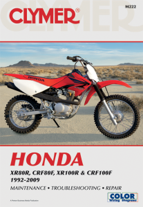 Motorcycle Repair Manual