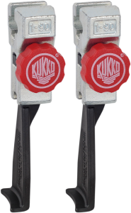 2 Narrow, Quick Adjusting Jaws (pair) - Series 3-p Black, Red, Silver