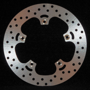 Round D-series Scooter Brake Rotor Silver, Stainless Steel, Zinc, 1, nordicamoto.ro