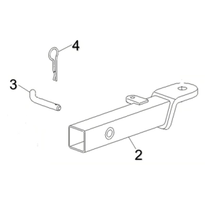 ADAPTOR CÂRLIG REMORCARE ATV/UTV CFMOTO – 290 MM, NEGRU, 4, nordicamoto.ro