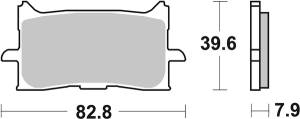 Hs Street Excel Sintered Front Brake Pads
