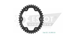 Pinion standard spate 525, negru 