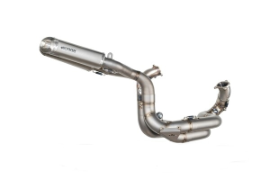 Rectangular Full Exhaust System Silver, 3, nordicamoto.ro