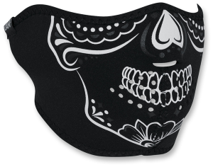 Neoprene Half-face Mask Black, White