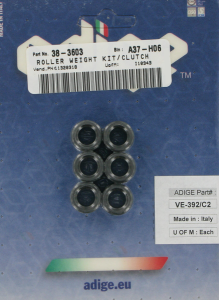 Scooter Roller Weight Kit Black, 1, nordicamoto.ro