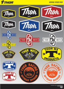 Kit Stickere Thor Decal Heritage, 1, nordicamoto.ro
