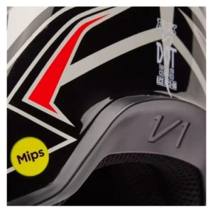 Casca Copii Fox V1 Goat Strafer Negru YL, 8, nordicamoto.ro