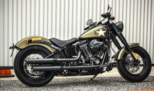 Muffler Slip-on 3.5(r) Duals For Softails Black, 1, nordicamoto.ro