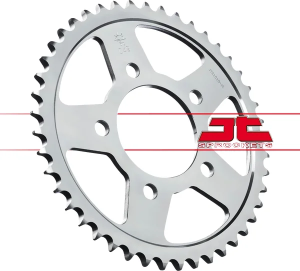 JT SPROCKETS Pinion spate din oțel, culoare naturală, 1, nordicamoto.ro