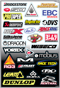 Sponsor Sticker Kit Multi, 2, nordicamoto.ro