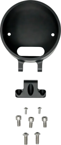 Round Gauge Bezel Kit For Ascent Pro Riser Black-Anodized