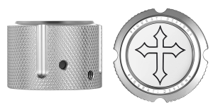 Front Axle Nut Cover Silver, 1, nordicamoto.ro