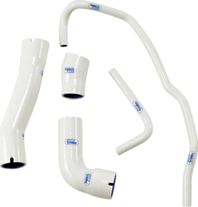 Set de furtunuri pentru radiator, alb, 1, nordicamoto.ro