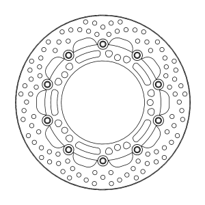 Halo Series Floating Rotor Black, Stainless Steel