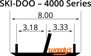 Wear Bars For Mini Sleds Black, 2, nordicamoto.ro