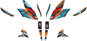 One Race Graphics Kit Orange