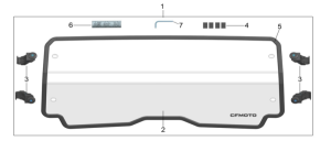 PARBRIZ SPATE UTV CFMOTO ZFORCE 950 / 950 HO / 950 HO EX / 1000, 10, nordicamoto.ro