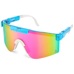 AMOQ Comet Sunglasses Light Blue Splash - Rose Mirror