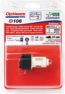 Dual Usb Fast Charger O-106 Black, White