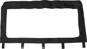 Utv Rear Windscreen Black 