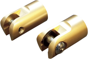 Brass Footpeg Mounts Brass, 1, nordicamoto.ro