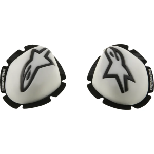 Gp Tech Knee Sliders White, nordicamoto.ro