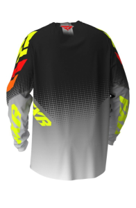 Tricou FXR Clutch MX Black/Grey Fade/Hi Vis/Red