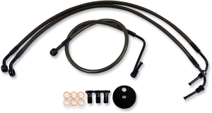 Midnight Braided Brake Line Kit Black, Midnight