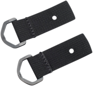 Tie-down Loops For License Plate Strap Set Black
