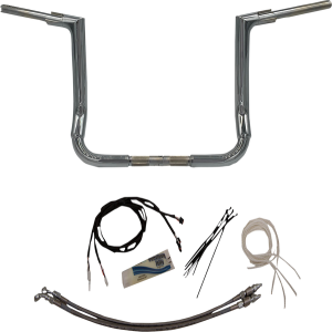 1-1/2(r) Ez Install Flat Top Handlebar Kit Silver