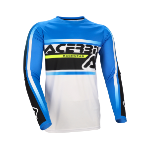 Tricou Acerbis Linear Lugo Alb/Albastru