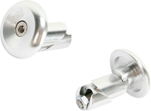 Aluminum Handlebar End Plug Silver