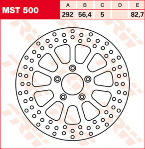 Disc de frână fix, rotund, 250–299 mm, 2, nordicamoto.ro
