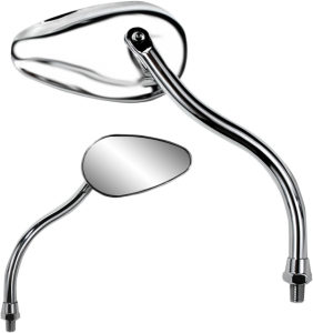 X-treme Mini Teardrop Mirror Silver